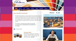 Desktop Screenshot of britonepaints.com